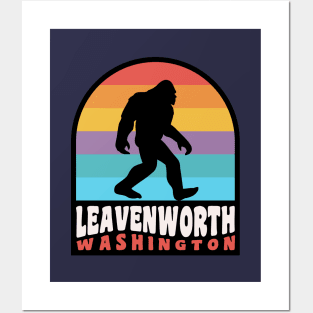 Leavenworth Washington Bigfoot Sasquatch Cascade Mountains Posters and Art